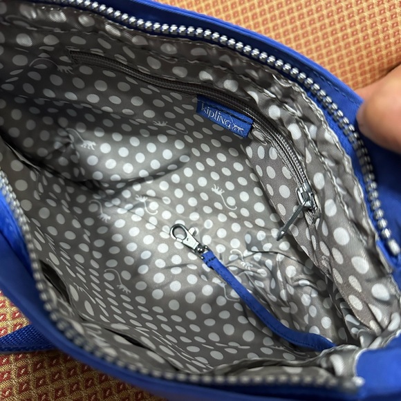 Kipling Royal Blue Bag with Monkey Keychain - Picture 4 of 6